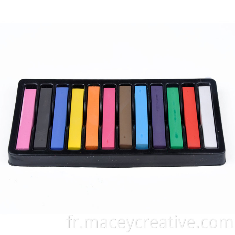 36 couleurs couleur temporaire craie ensemble de mode cheveux de la mode craie crayons crayons colorant pour les cheveux